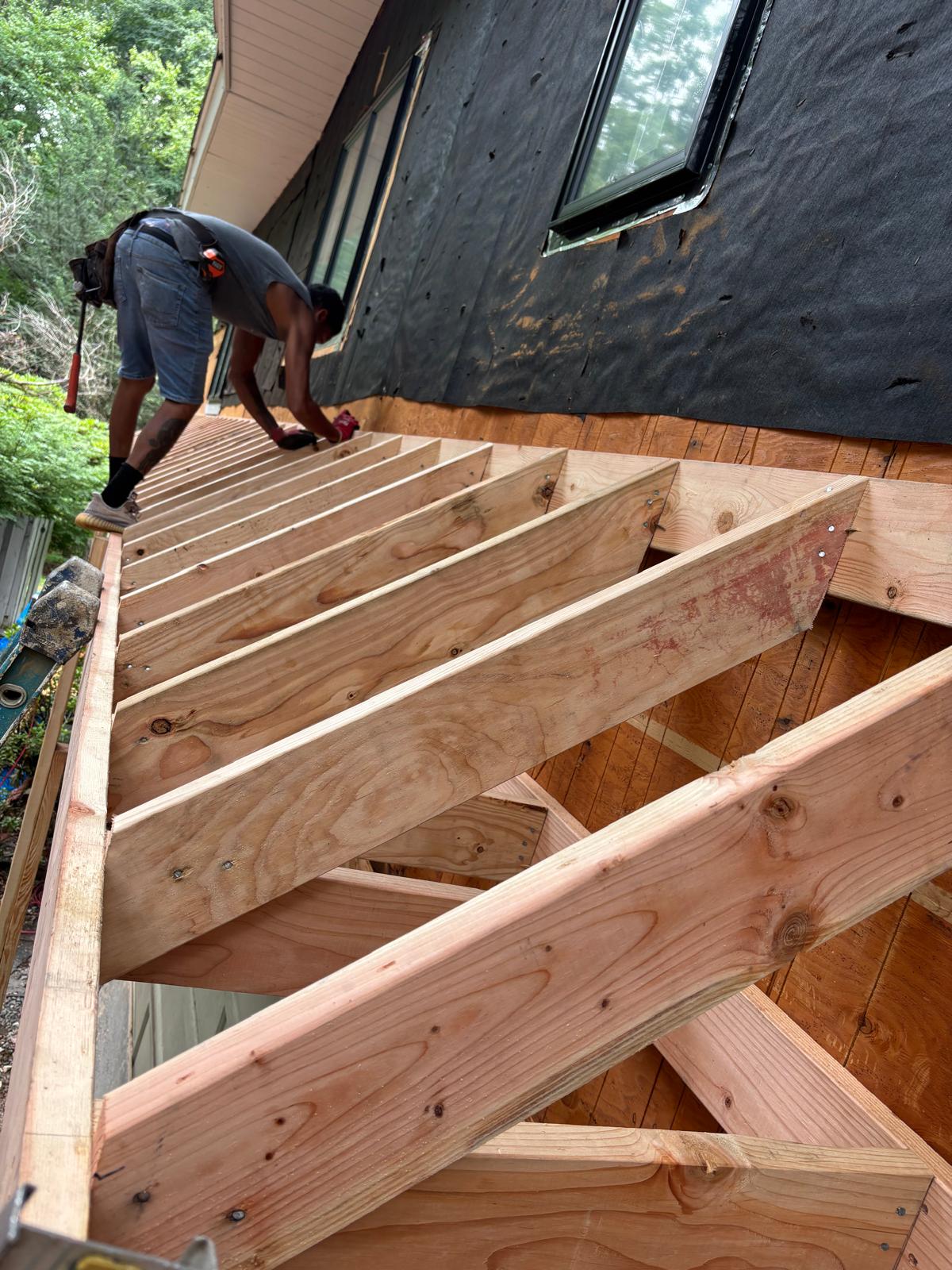 Custom deck project in New Jersey
